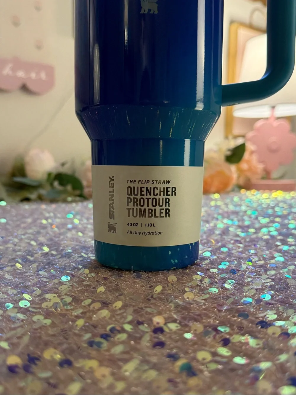 NWT Stanley 40oz Quencher ProTour Flip Straw Tumbler in Glacier Blue